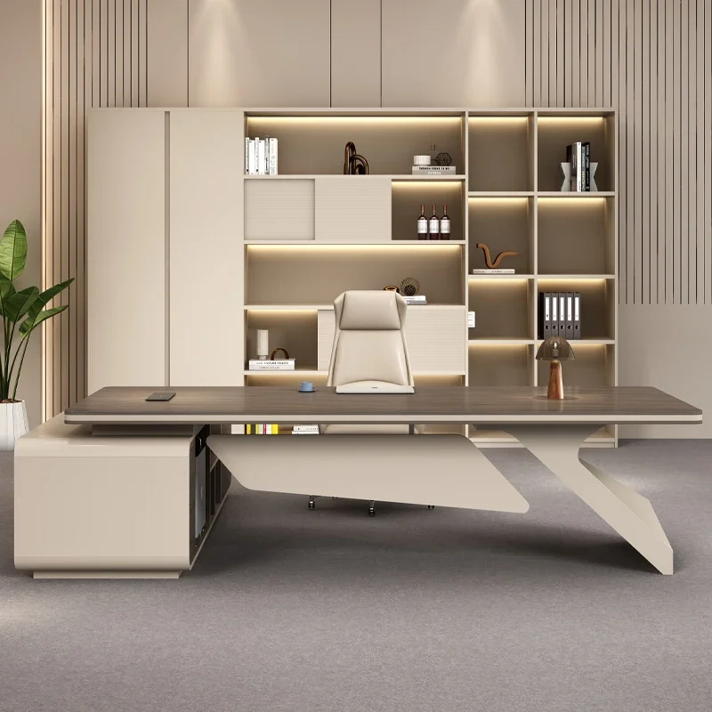 Home Office Work Table - With Storage Mesas Gamming Executive Office