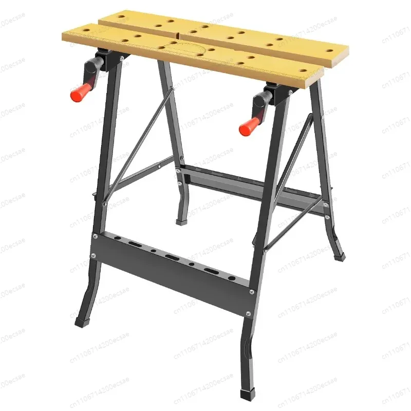 Home Office Work Table - Multi Adjustable Workbench Woodworking Hardwood Work