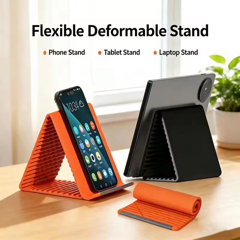 Home Office Laptop - Lazy Portable Phone Stand Silicone Desktop