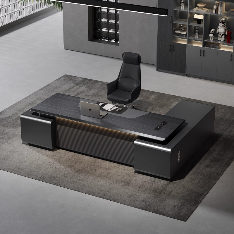 Home Office Work Table - Luxury L Shapes Computer Desk With