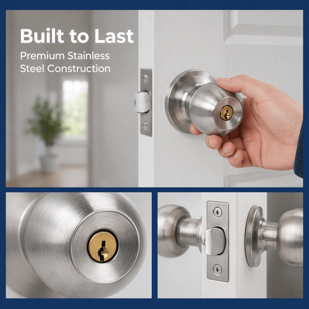 Home Office Immigration - Security Stainless Steel Tubular Lockset Easy