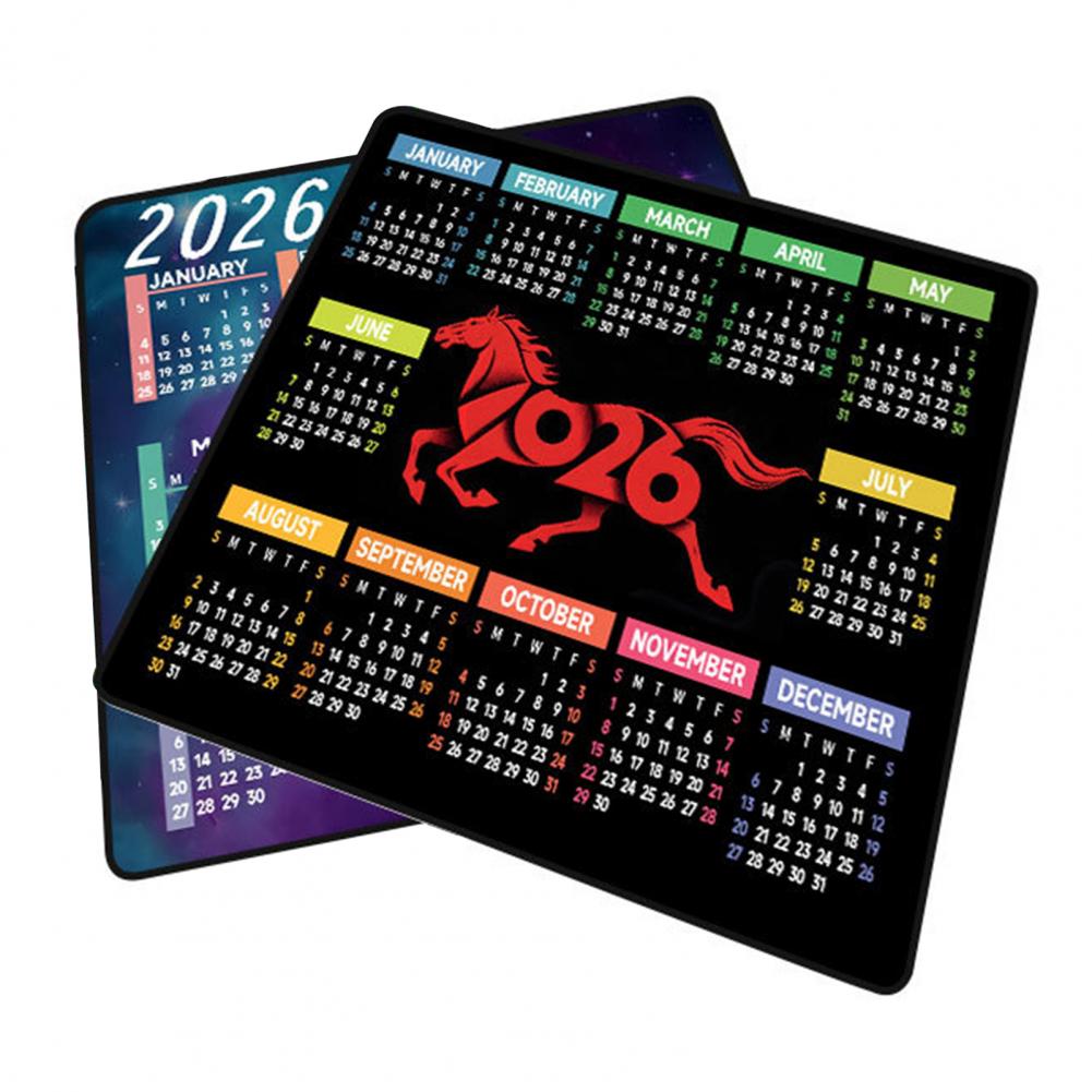 Home Office Laptop - 2026 Calendar Mouse Pad Waterproof Home