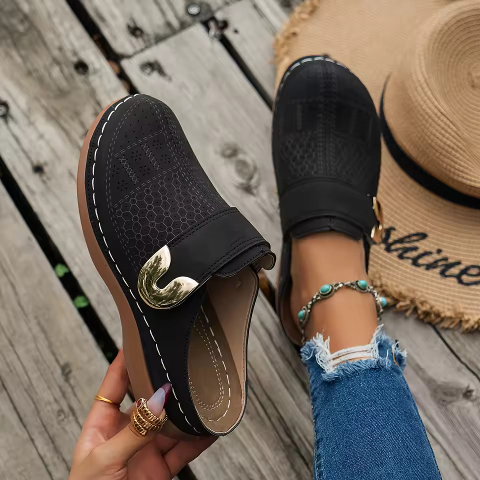 Home Office Size - Women's Comfort Mules Slip On Shoes,