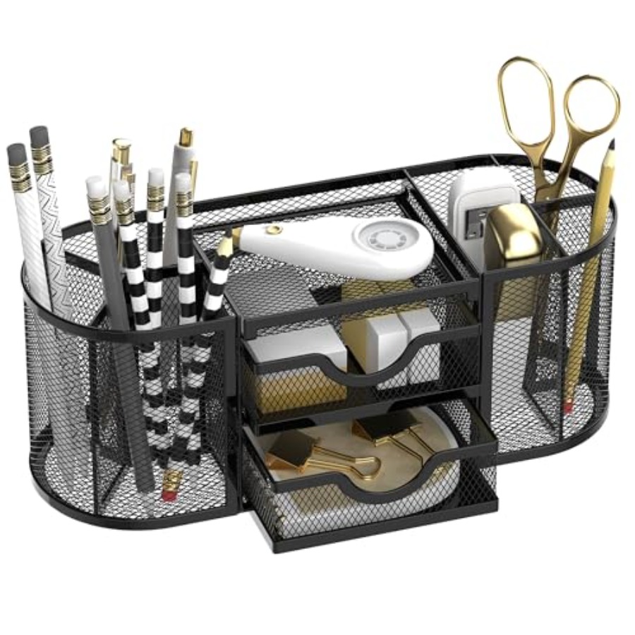 Office Drawer Organizer - Mesh Desk Organizer, Desk Organizers and