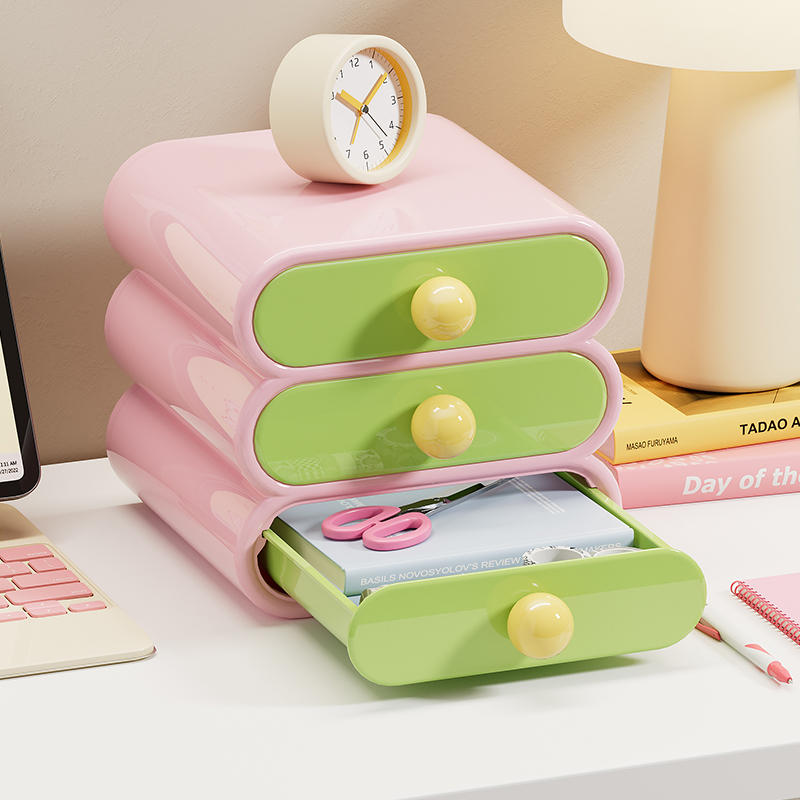 Office Drawer Organizer - Uforu Dopamine Desk Organizer, 3-Tier Drawer