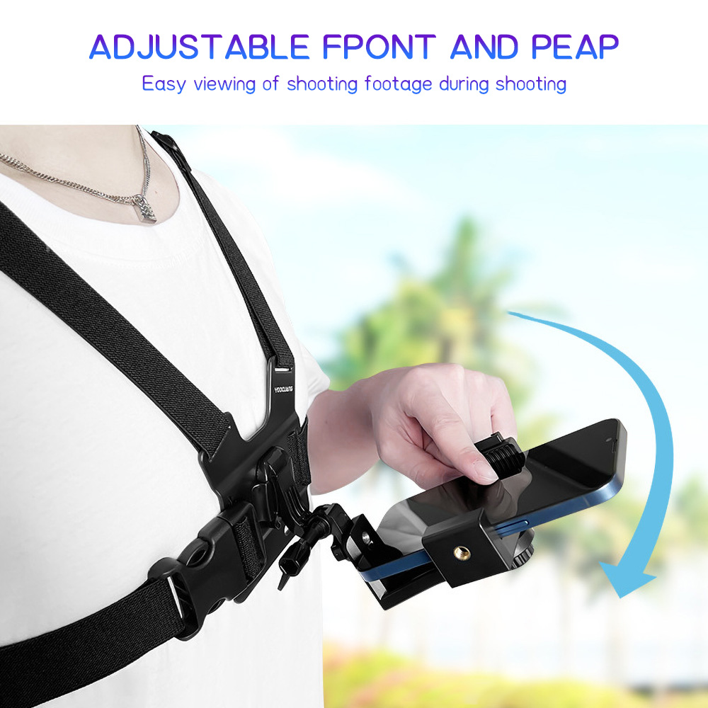 Home Office Laptop - Chest Mount Phone Strap Holder Adjustable