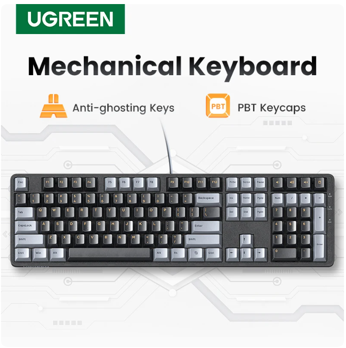 UGREEN Keyboard Mechanical Wir - Home Office Laptop ulasan dan harga