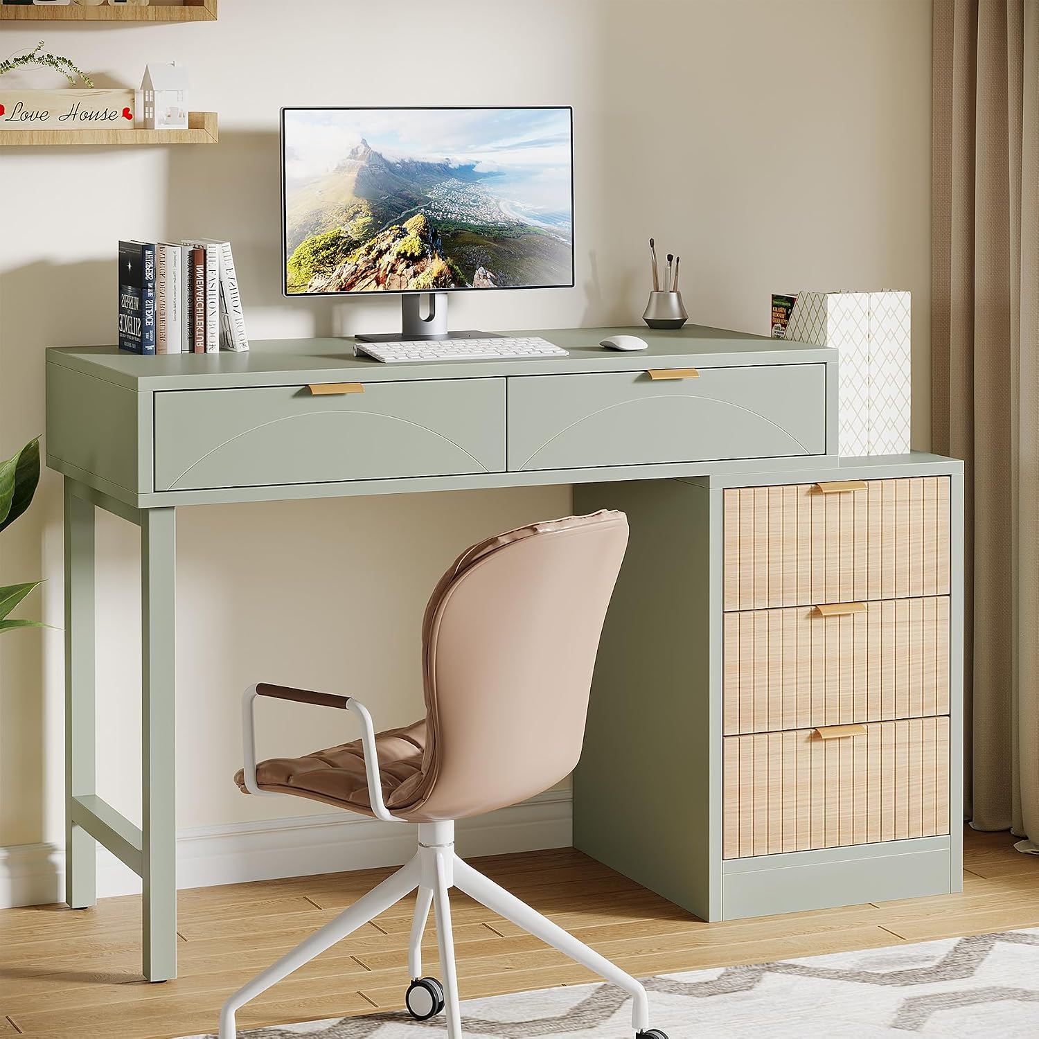 Computer Desk with 5 Drawers R - Desk Drawer Small ulasan dan harga