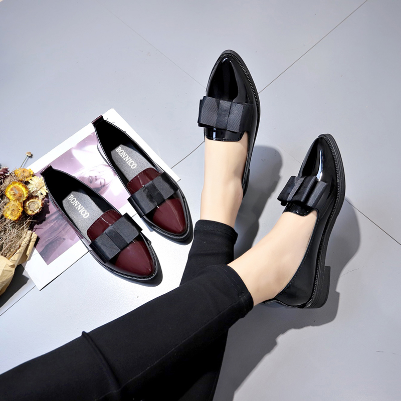 Black/ Wine Red Patent Leather - Home Office Size ulasan dan harga