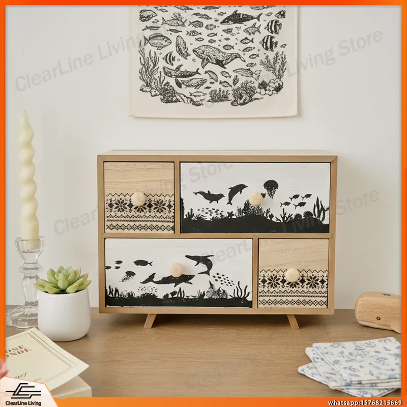 Wooden Desktop Drawer Locker w - Office Drawer Organizer ulasan dan harga