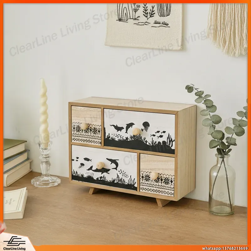 Wooden Desktop Drawer Locker w - Office Drawer Organizer ulasan dan harga