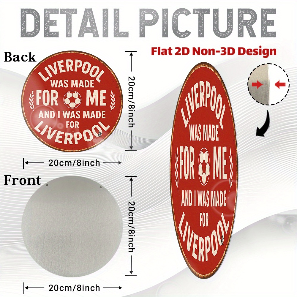 Tin Sign - Liverpool Was Made  - Home Office Liverpool ulasan dan harga