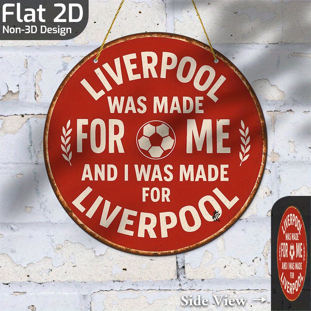 Tin Sign - Liverpool Was Made  - Home Office Liverpool ulasan dan harga