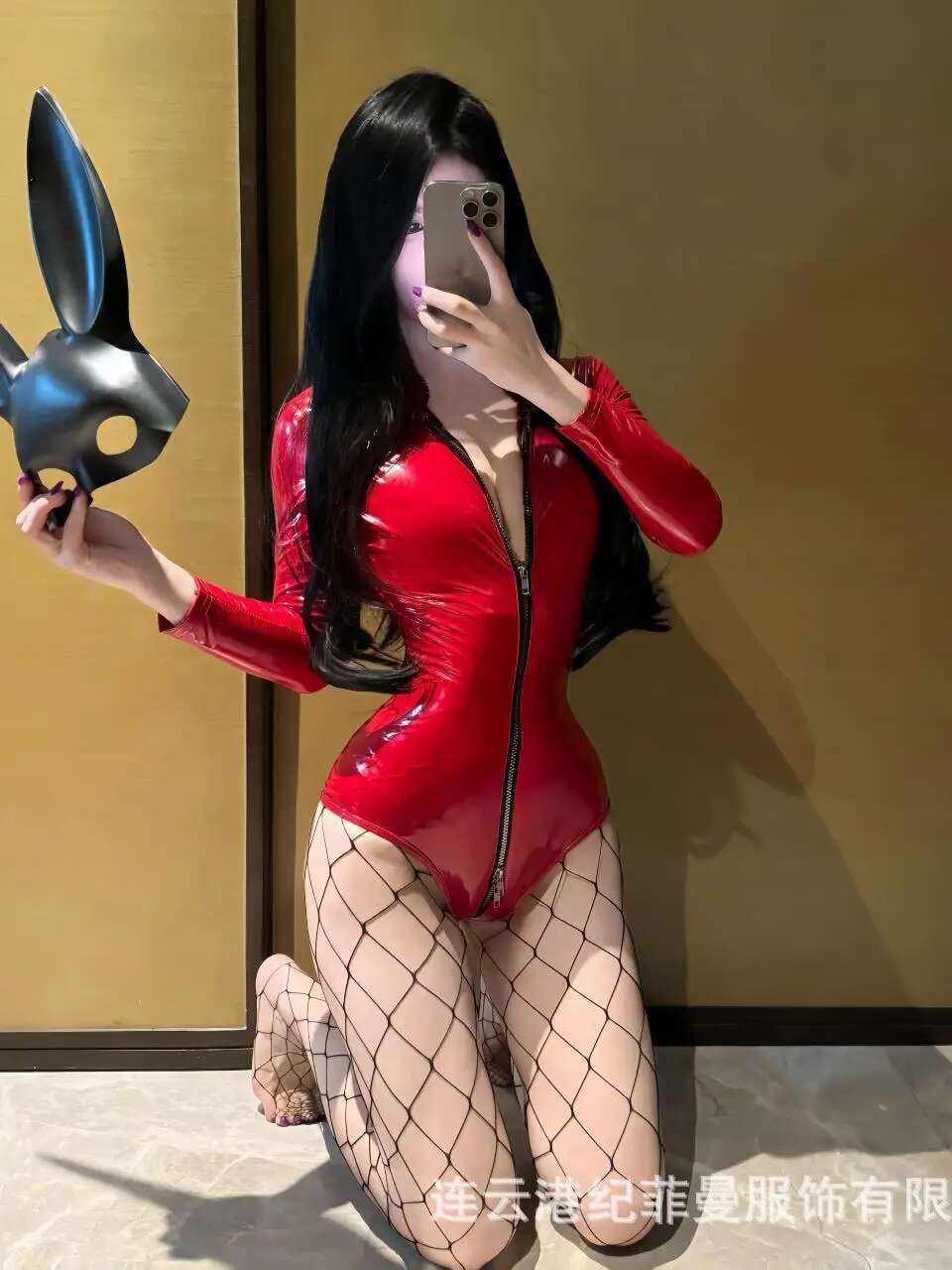 Sexy Patent Leather Bodysuit Z - Home Office Romance ulasan dan harga