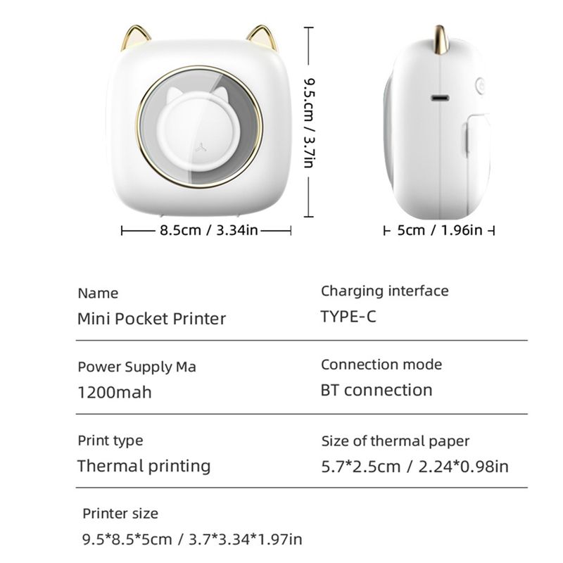 giftnew C23 Mini Thermal Label - Home Office Questions ulasan dan harga