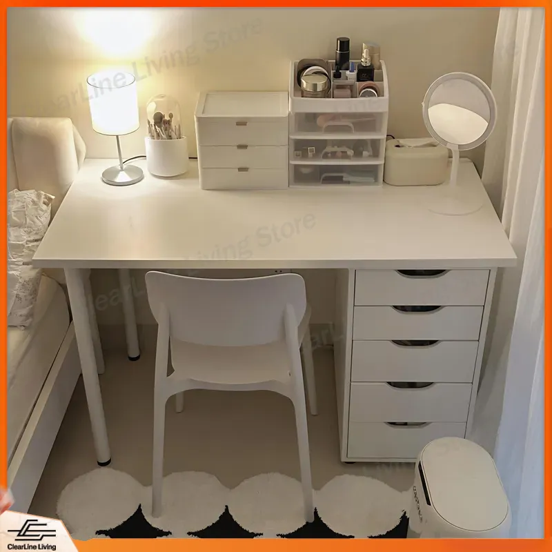 Minimalist Makeup Table with D - Desk Drawer Small ulasan dan harga
