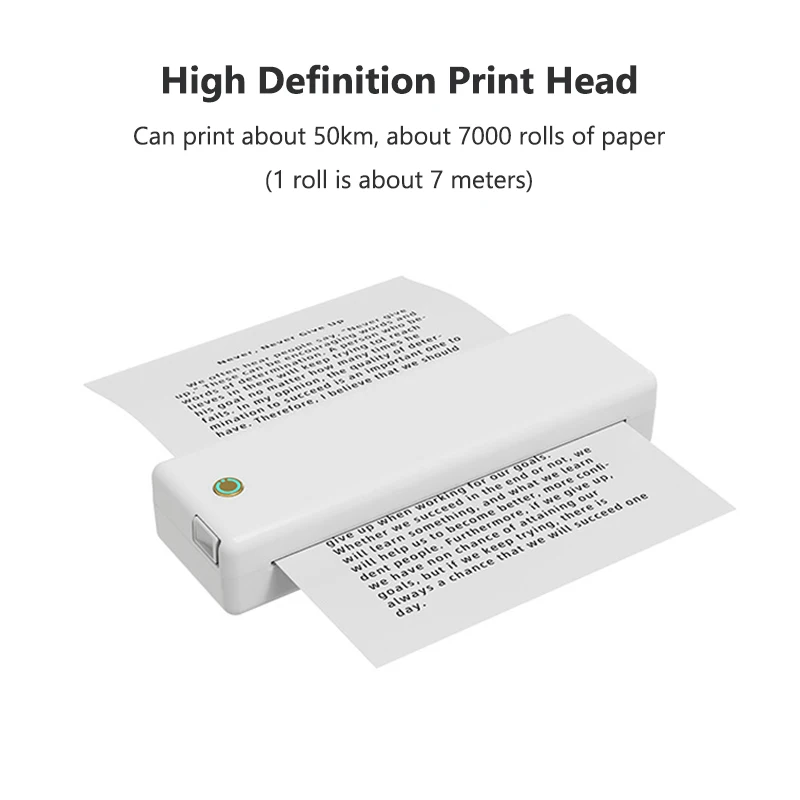 Portable A4 Thermal Printer Bl - Home Office Questions ulasan dan harga