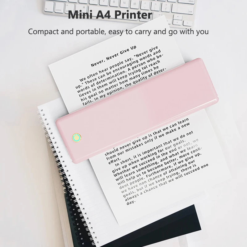 Portable A4 Thermal Printer Bl - Home Office Questions ulasan dan harga