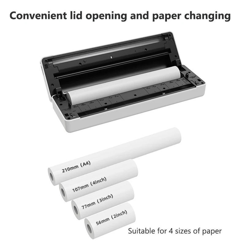 Portable A4 Thermal Printer Bl - Home Office Questions ulasan dan harga
