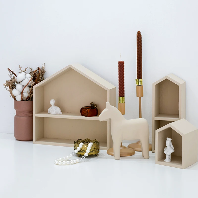 Nordic Wooden Horse Ornaments  - Home Office Work Table ulasan dan harga
