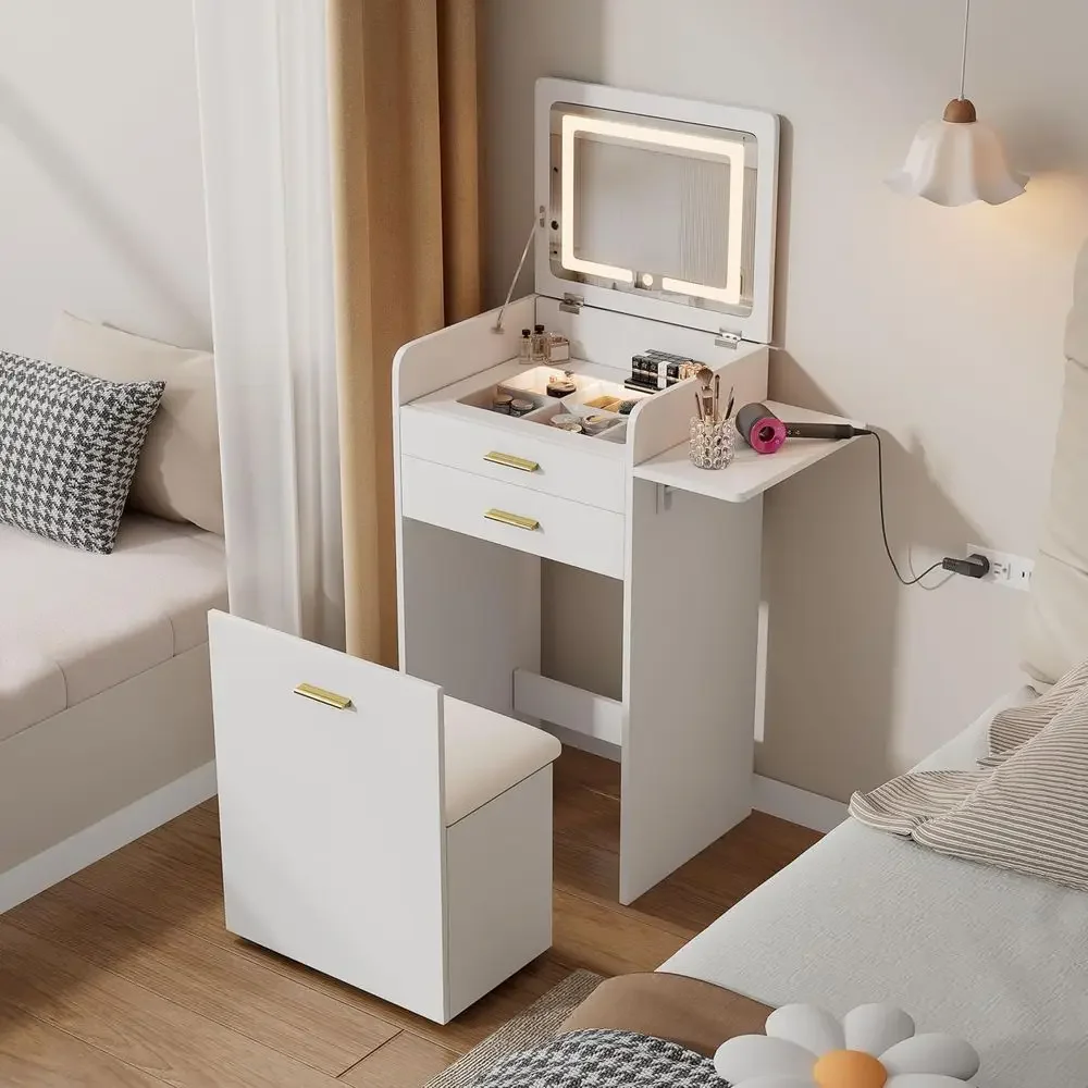 Compact Vanity Desk with Lip T - Desk Drawer Small ulasan dan harga