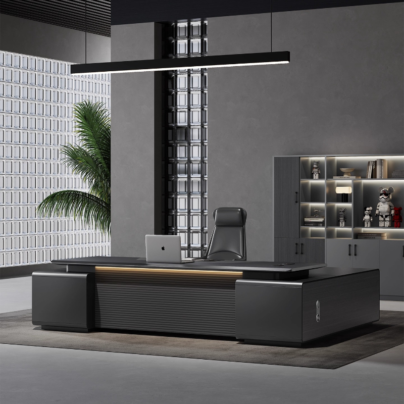 Luxury L Shapes Computer Desk  - Home Office Work Table ulasan dan harga