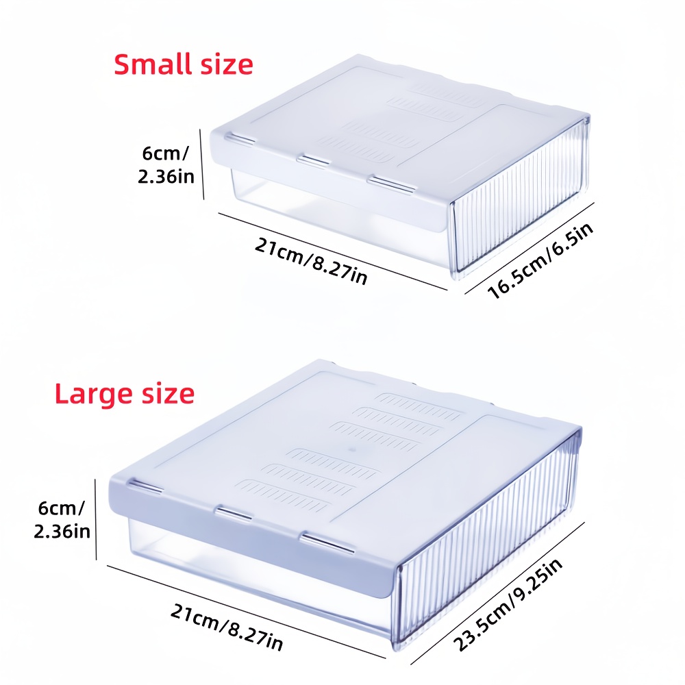 1pc Under Desk Clear Drawer Or - Office Drawer Organizer ulasan dan harga