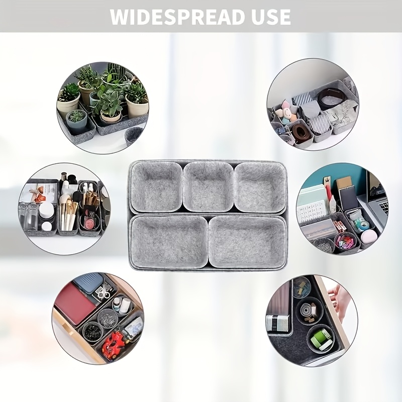 Drawer Felt Storage Box Soft D - Home Office Work Table ulasan dan harga