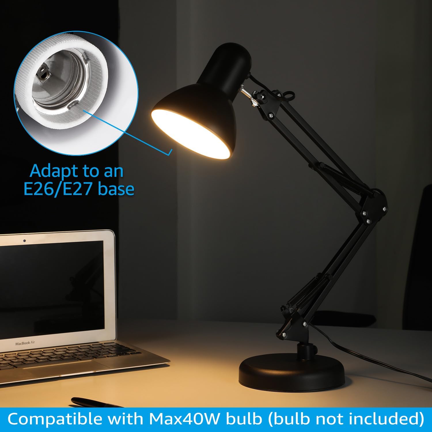Flexible Led Desk Lamp Home Of - Home Office Work Table ulasan dan harga