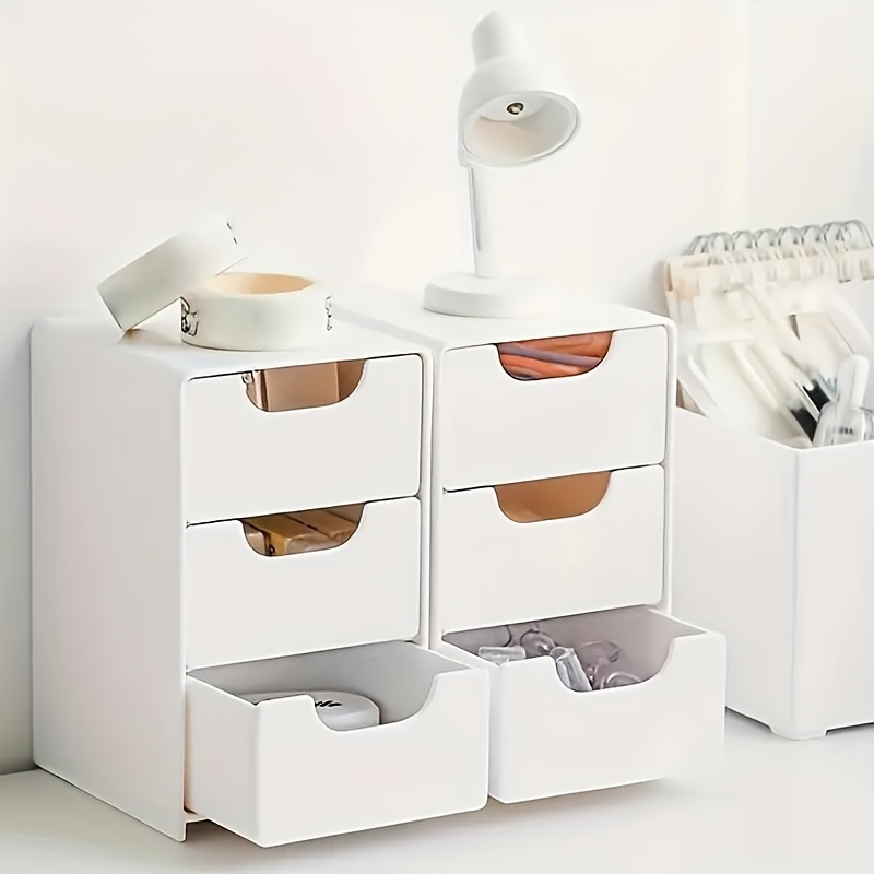 Glam Style 3-Tier Plastic Draw - Office Drawer Organizer ulasan dan harga