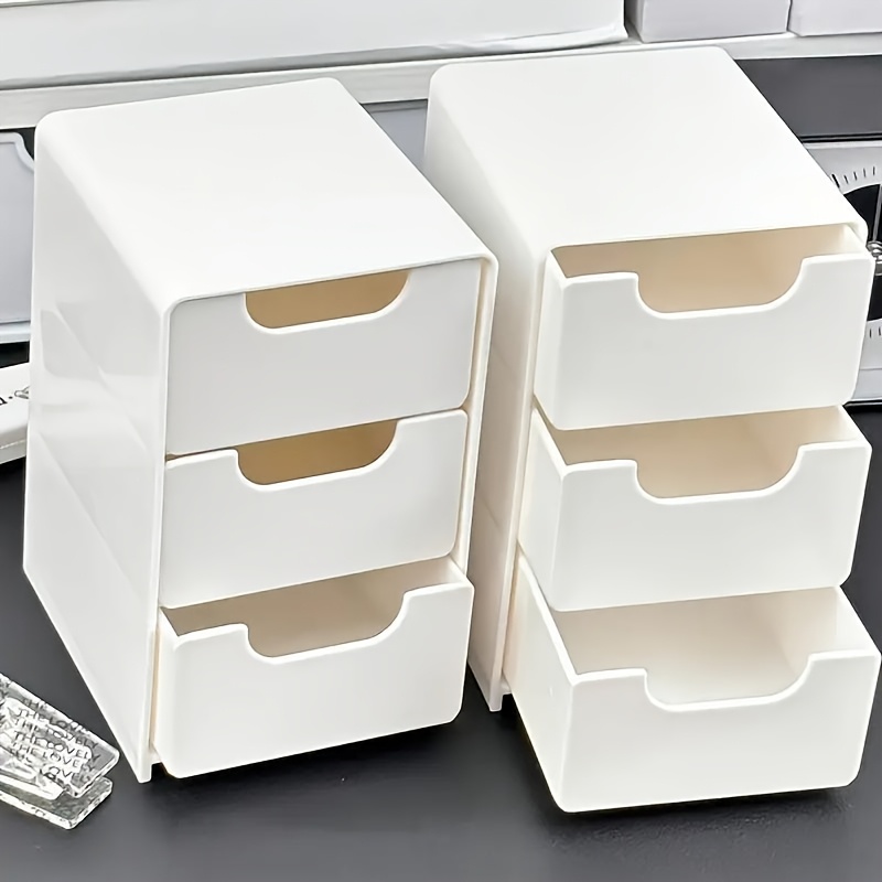 Glam Style 3-Tier Plastic Draw - Office Drawer Organizer ulasan dan harga