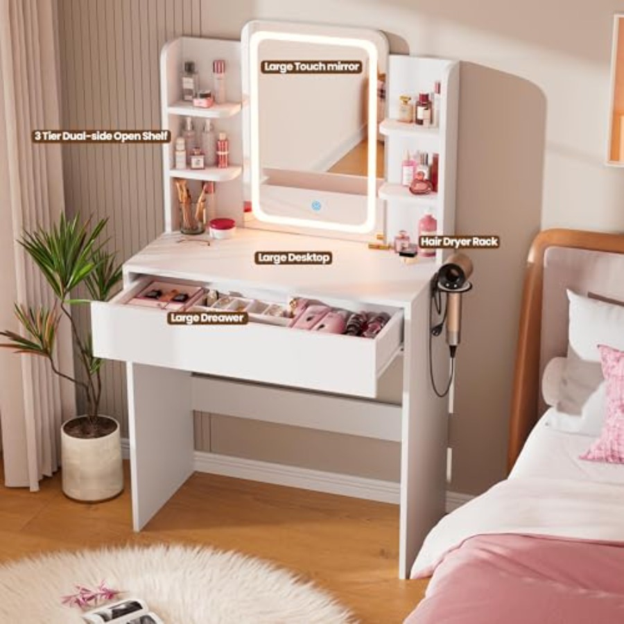 Small vanity desk for bedroom  - Desk Drawer Small ulasan dan harga