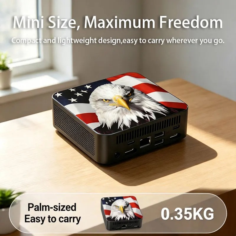 New 2026 USA Canada Flag Mini  - Home Office Laptop ulasan dan harga