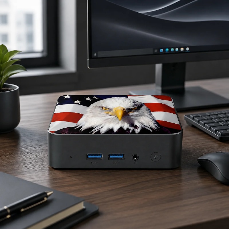 New 2026 USA Canada Flag Mini  - Home Office Laptop ulasan dan harga