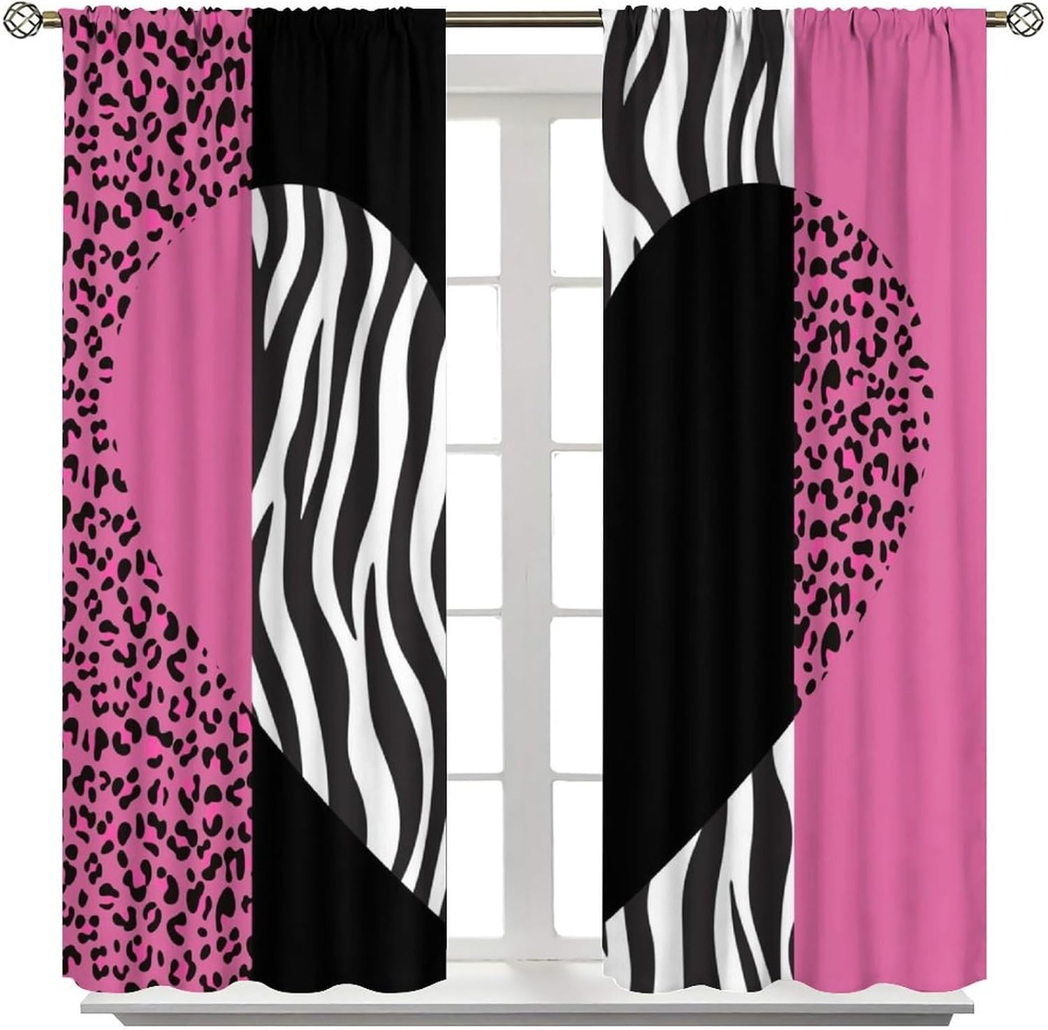 Art Wild Animal Skin Curtain，V - Home Office Romance ulasan dan harga