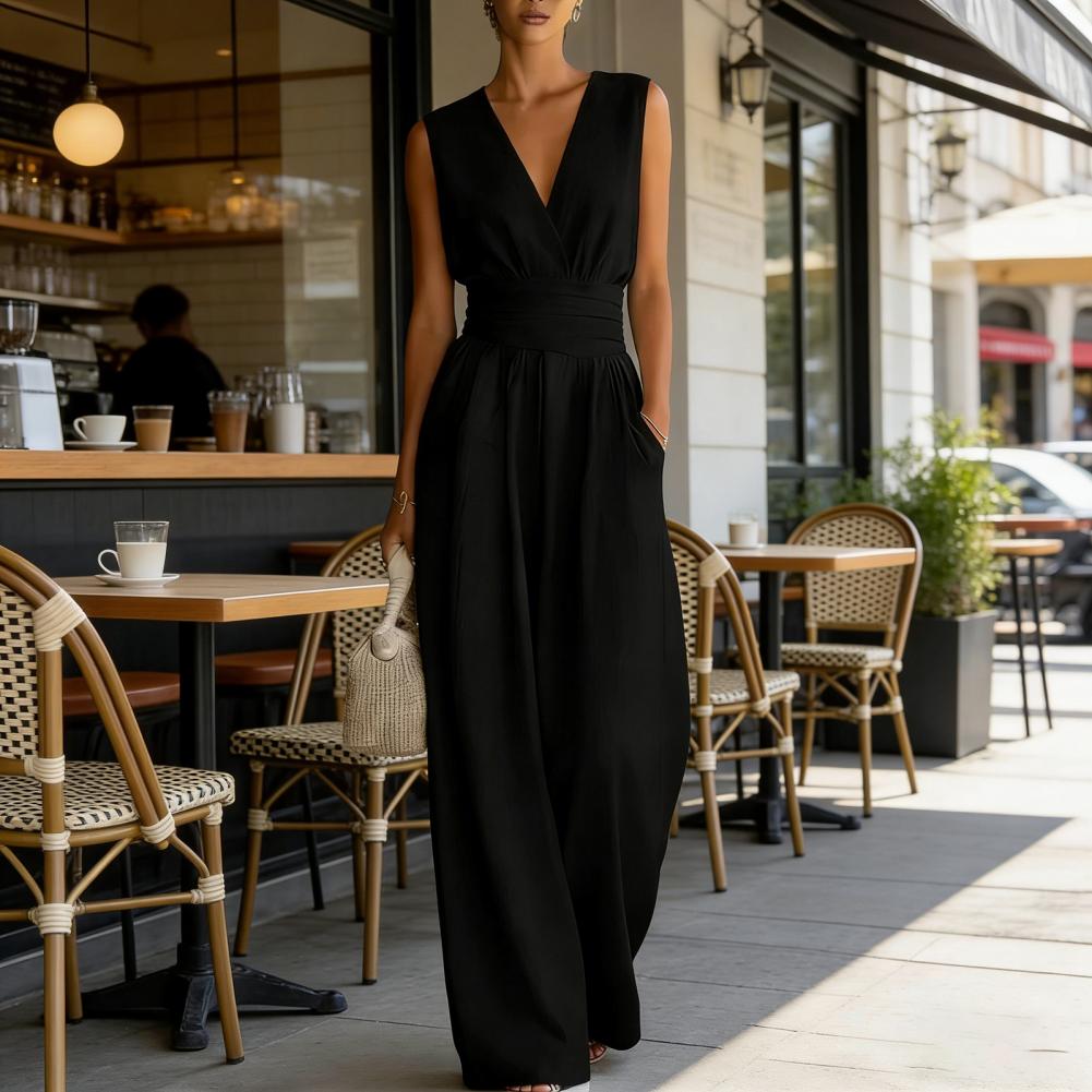 Fashion Women's Jumpsuit High  - Home Office Romance ulasan dan harga