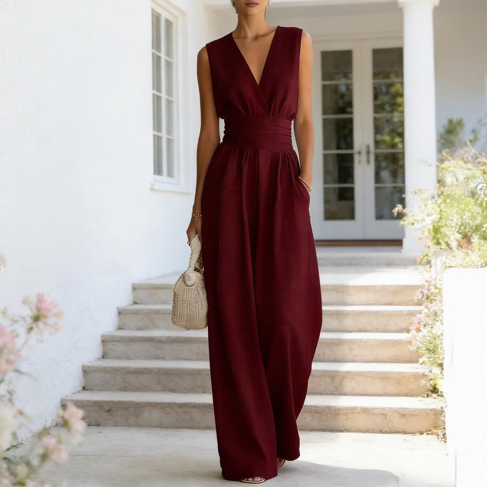 Fashion Women's Jumpsuit High  - Home Office Romance ulasan dan harga