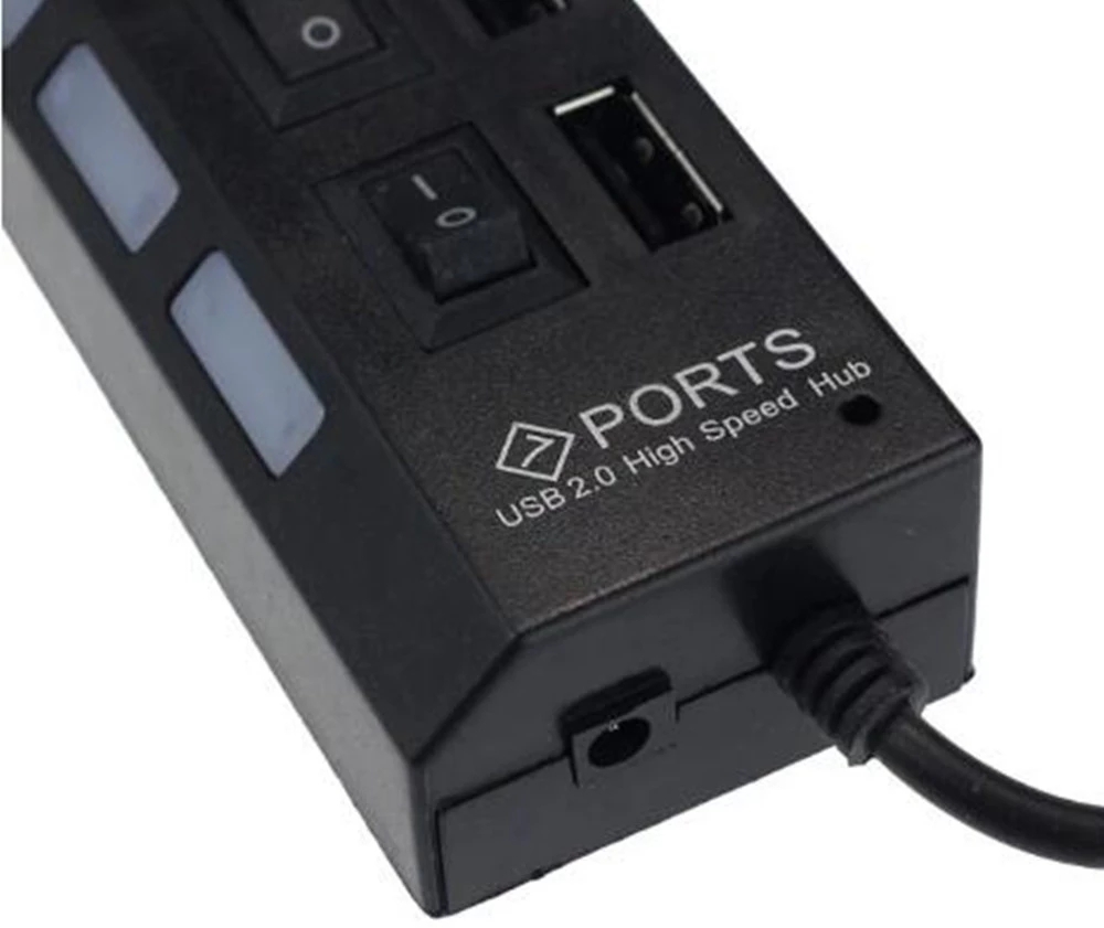 7 Port USB 2.0 Hub Splitter Fo - Home Office Laptop ulasan dan harga