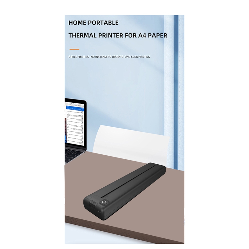 Portable A4 Thermal Printer Wi - Home Office Questions ulasan dan harga