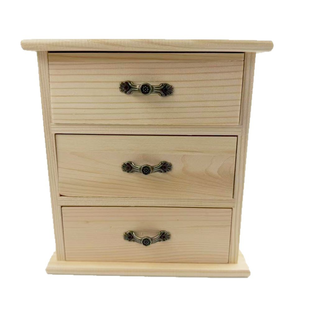 Desktop Wooden Drawer Storage  - Office Drawer Organizer ulasan dan harga